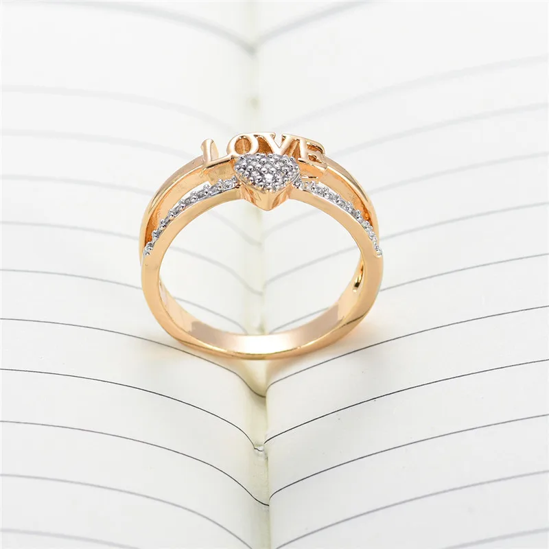 BUDONG Love heart design сердце Clah-Duh кладдахские кольца для женщин Рождественский подарок Anel Мода Золотой Цвет Bague Свадьба XUR644