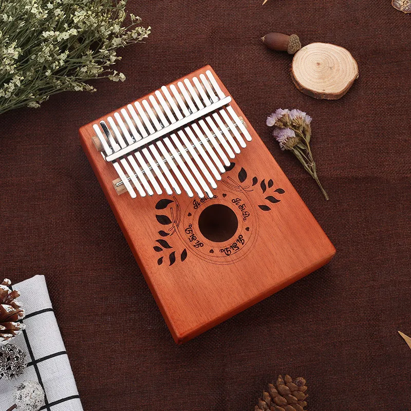 C003 17 клавиш Kalimba дерево красное дерево корпус большой палец фортепиано музыкальный инструмент аксессуары цвета могут быть выбраны