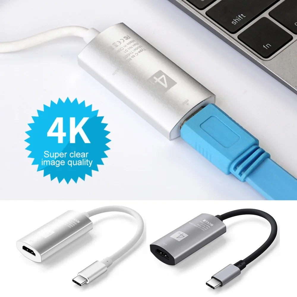 Высокое качество USB C 3 1 type к HDMI кабель Поддержка 4k конвертер Кабель адаптер для