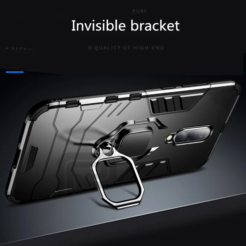 For Oneplus 7 Pro Case Ring Holder Armor Bumper Back Cover One plus 1+7 Phone Finger Shockproof Fundas |