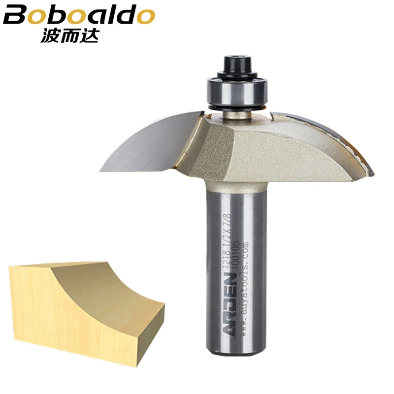 1 шт. две режущие головки с направляющим подшипником 1/2 дюйма для производства