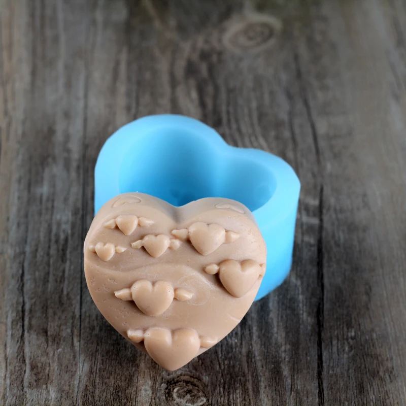 

Nicole Heart Shape Silicone Soap Mold Handmade Chocolate Candy Mould Craft Resin Clay Decorating Tool