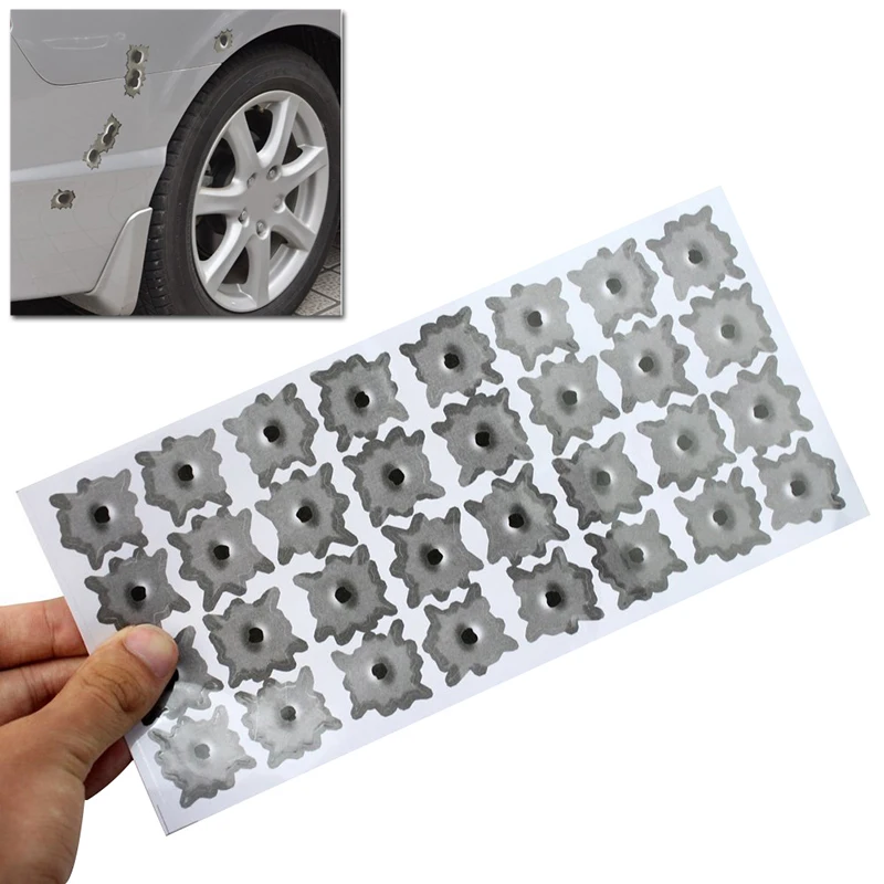 32 Bullet Hole Orifice Sticker Graphic Decal Shothole Car Auto Helmet Windows Free shipping MD242 |