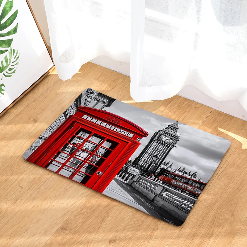 Скандинавский INS Стиль Печатный дверной коврик пейзаж мультяшный ковер