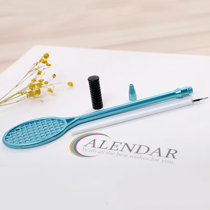 4 шт./лот Пластиковая форма волана гелевая Шариковая ручка для офиса письменные