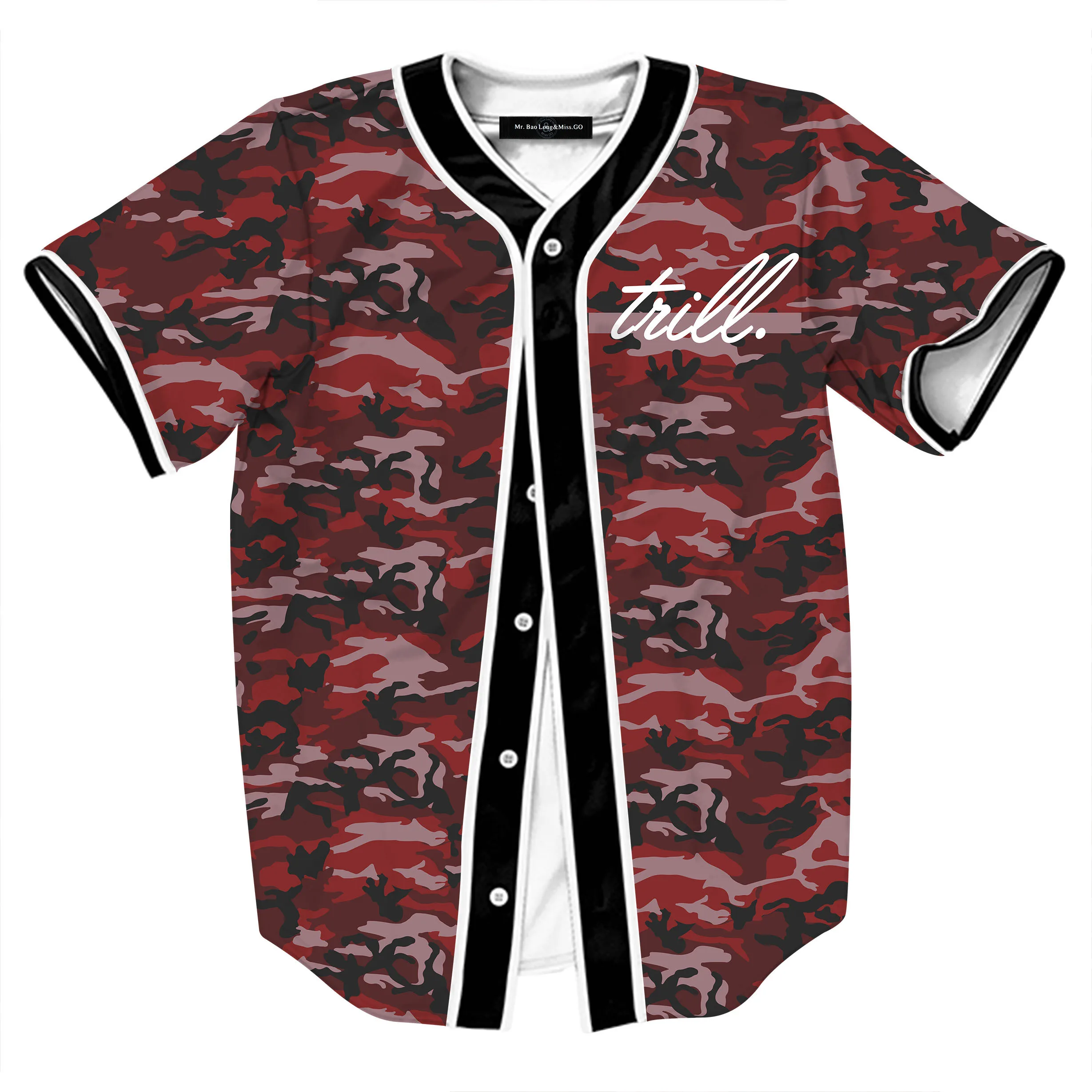 Армейский стиль бейсбольная Футболка с 3D принтом Мужская/Женская Мужская