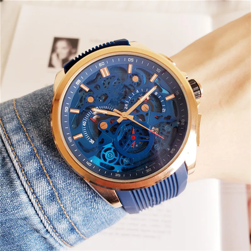 Спортивные мужские часы роскошные фирменные кварцевые от знаменитого дизайнера