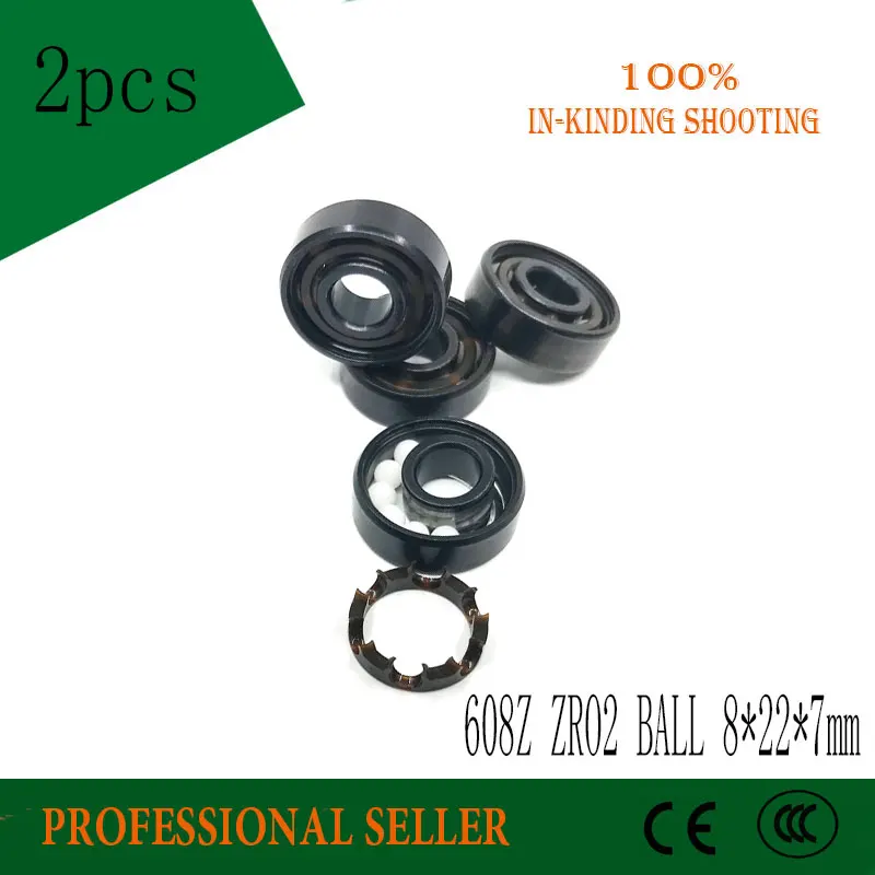 Подшипник для скейтборда керамический швейцарский BSB 608 8*22*7 мм ABEC-11 гибридный 6