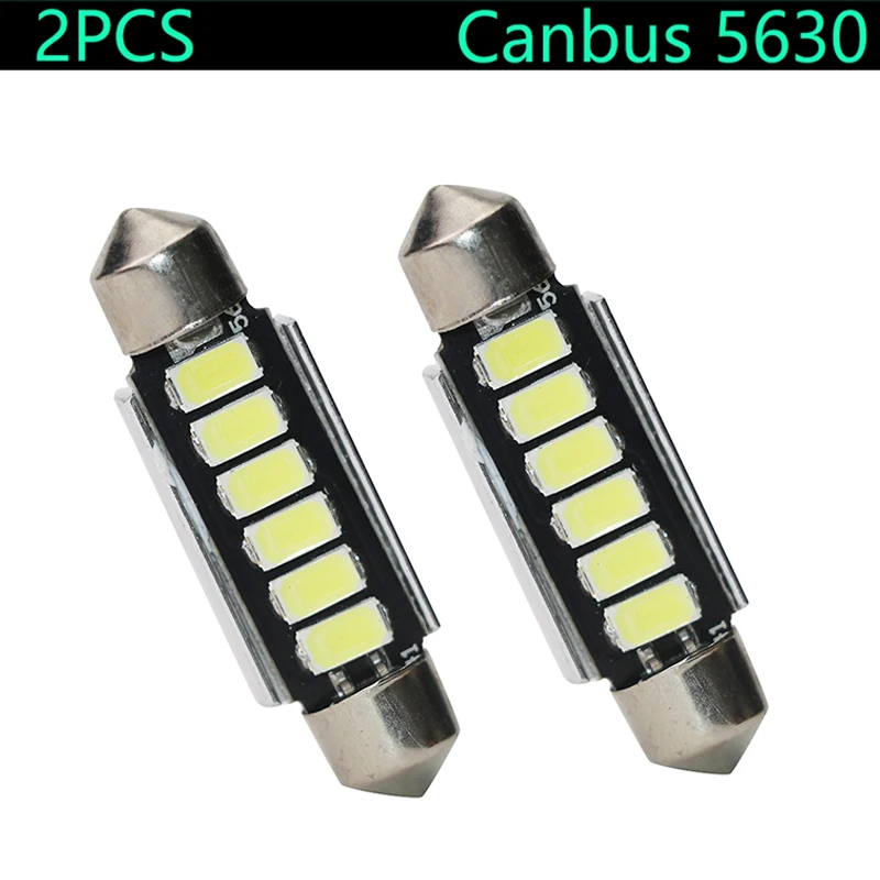 Carsty 2 шт автомобилей Светодиодный C5W C10W Лампа Белый CAN шина плафон 6SMD 5630 31 мм 41 12 V