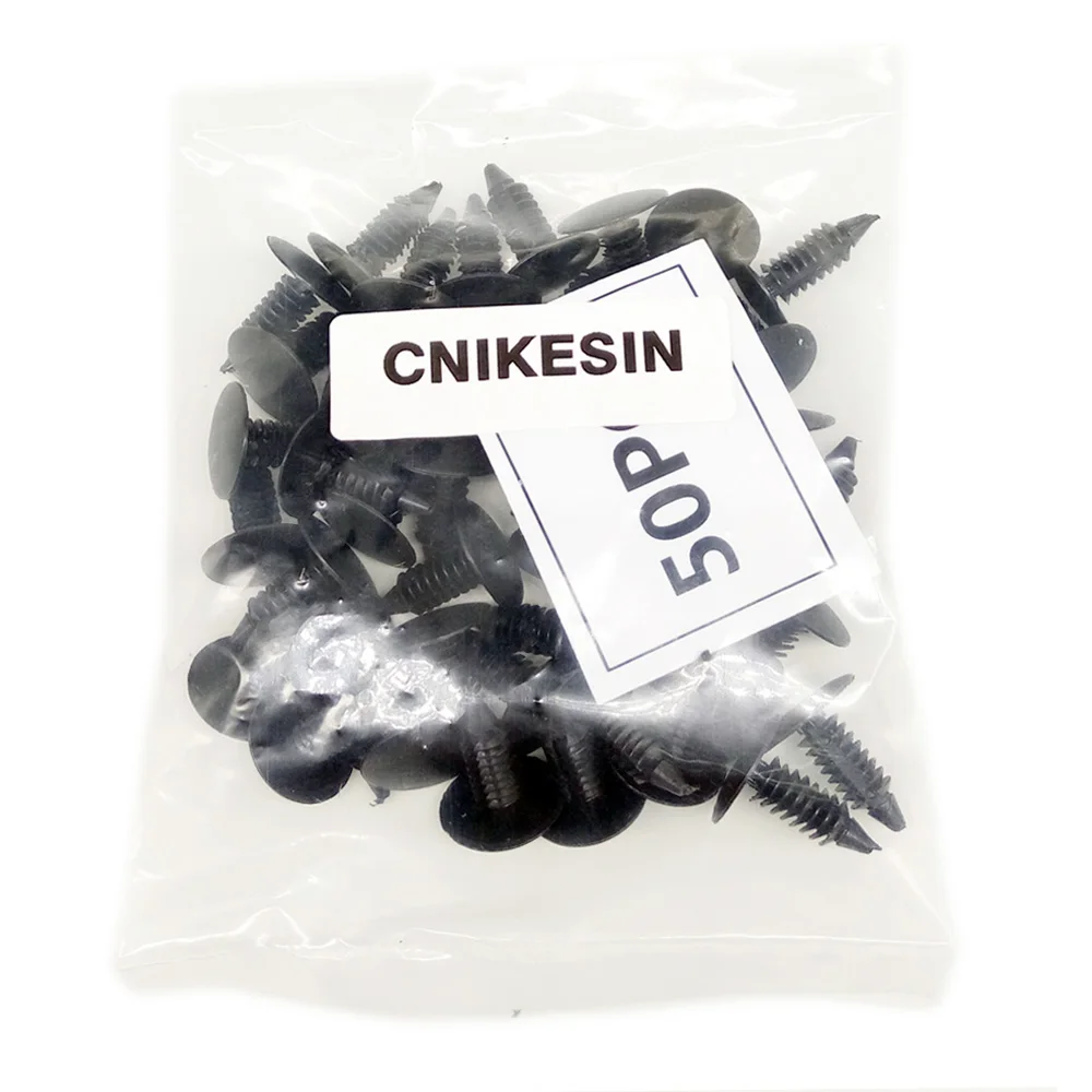 CNIKESIN 50 шт. Универсальные пластиковые заклепки крепежные зажимы для крышки