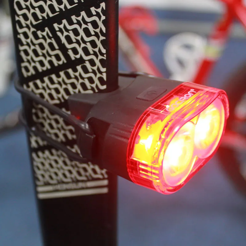 GACIRON 60 люмен 2LED умный велосипедный задний фонарь Интеллектуальный USB Перезаряжаемый MTB Задняя деталь велосипеда свет Предупреждение велосипедная лампа