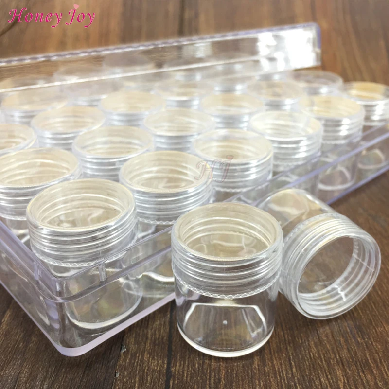 Honey Joy 30 бутылок/набор наклейки для дизайна ногтей украшения стразы чехол