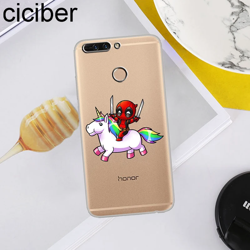 Ciciber для Honor V 10 9 8 Pro Lite X C Play 7A мягкие ТПУ чехлы телефонов Deadpool Marvel Y 7 6 5 3 Prime 2017 2018 2019 |