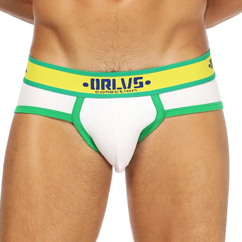 Мужские сексуальные трусы брифы ORLVS мужские из хлопка нижнее белье cueca M XXL OR179| |