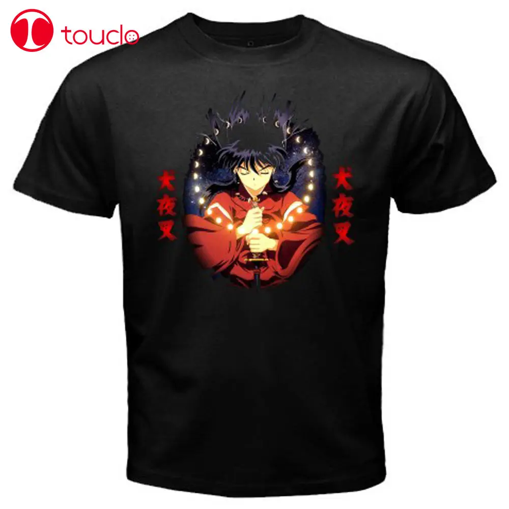 Футболка 2019 модная мужская новая Inuyasha * Dog Half Demon Аниме Манга икона Мужская черная