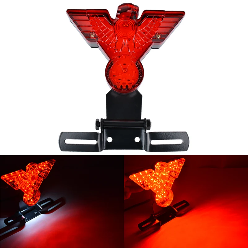 Katur задний стоп сигнал ретро крутой Warbird Eagle для мотоцикла Кронштейн номерного