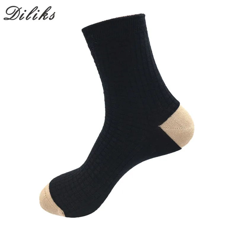 Dilks мужские хлопковые носки высокие классические цветные деловые весенние