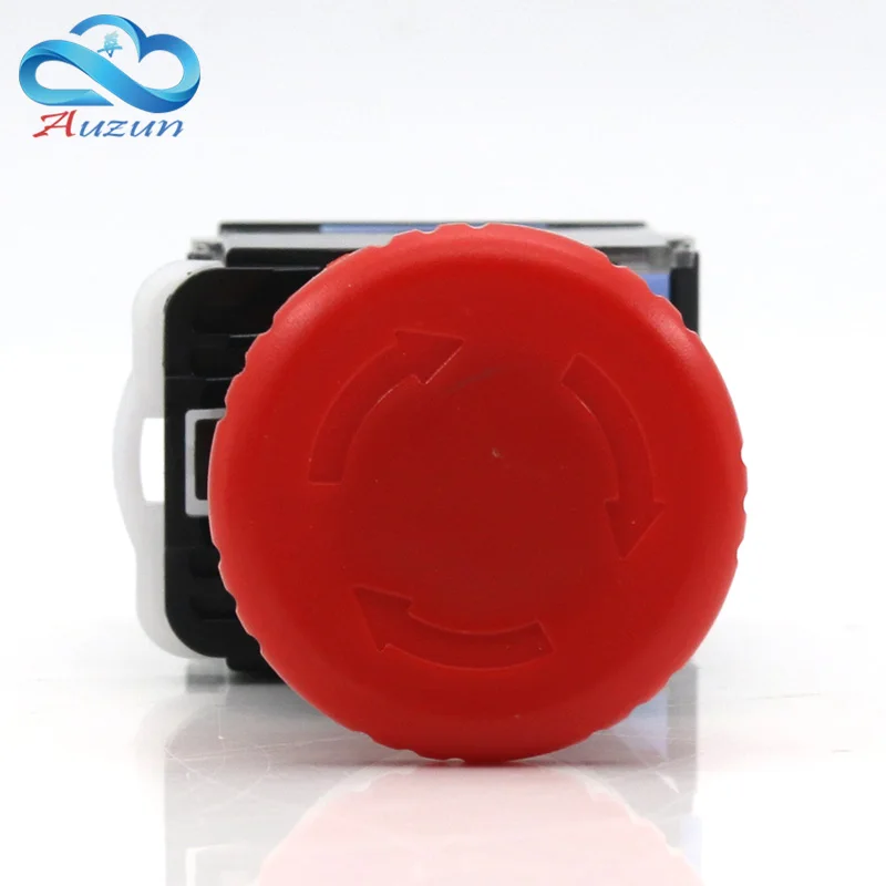 WZAUDQ LA38-11ZS 22 мм Грибная головка переключатель кнопки блокировки алюминиевая