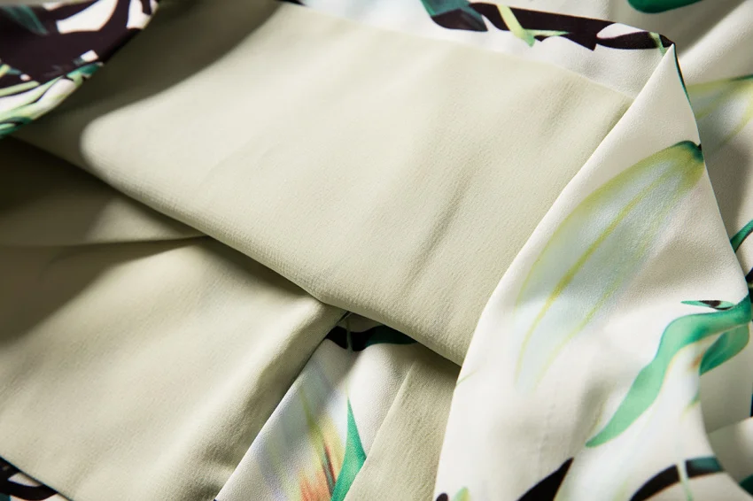 Новое платье-спагетти с принтом в виде листьев высококачественный 2017 новые