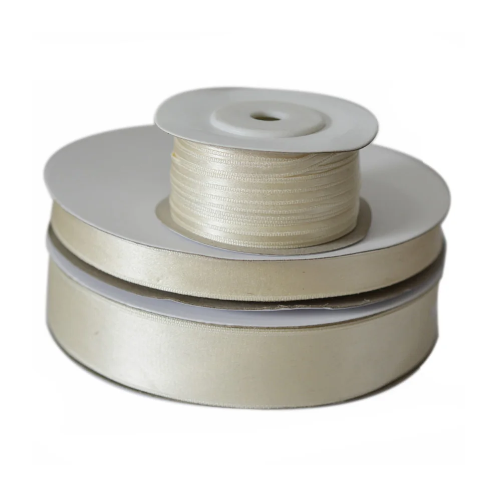 203 цвета слоновой кости 100% натуральная шелковая лента для рукоделия
