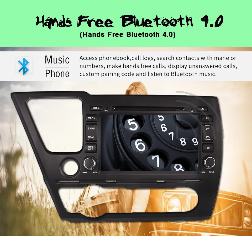 Android 9,0 dvd-плеер автомобиля для Honda Civic салон 2013 с gps навигацией радио диск SD Tocuh экран аудио стерео CD