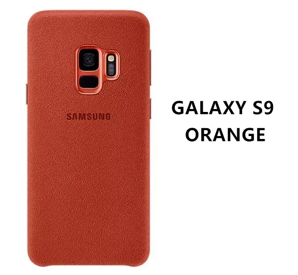 Galaxy S9 Orange Чехол для samsung S9, защитный чехол из натуральной замши для samsung S9 Plus S9+ EF-XG9650 9500, чехол для Galaxy S9 - Цвет: Galaxy S9 Orange