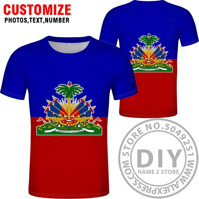 Style 11 HAITI футболка diy пользовательское имя номер hti футболка Национальный флаг страны ht французский гаитянская Республика колледж печать фото одежда - Цвет: Style 11