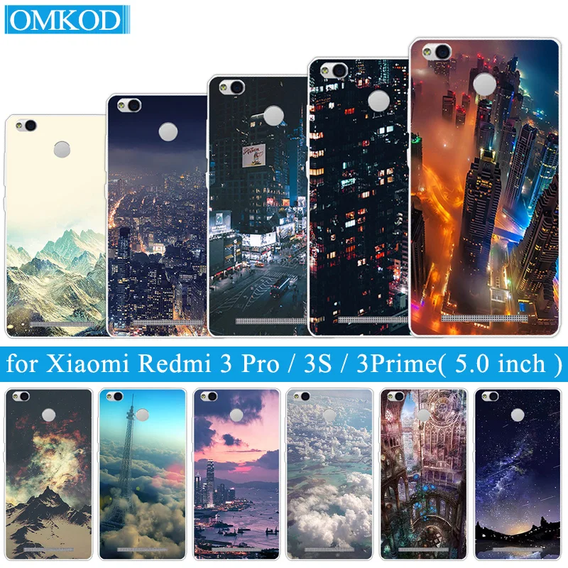 Чехол для Xiaomi Redmi 3 S чехол 5 0 дюйма прозрачный силиконовый из ТПУ 3Pro Hongmi Pro черный