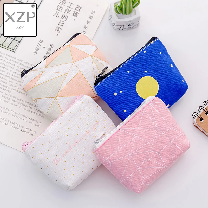 Модный миниатюрный холщовый кошелек XZP для мелочи маленький женский Женский