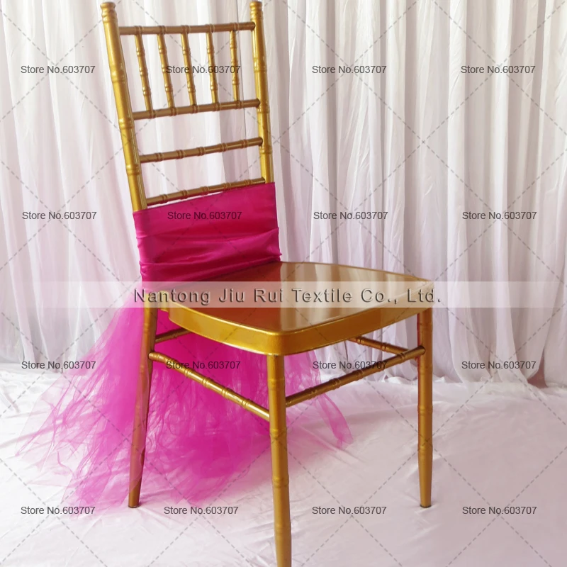 5pcs New Desgin TuTu Tulle Chiavari Tutu Chaiur Skirt Wooden Chair Cover For Birthday Use Party | Дом и сад