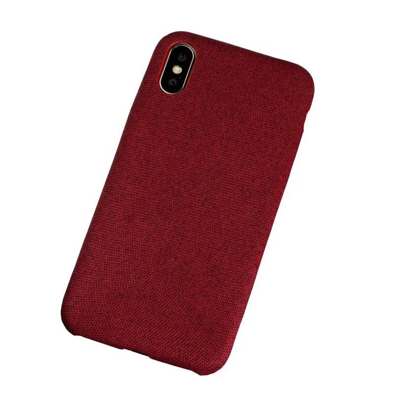 KASONPAI ультра-тонкая ткань текстура мягкий чехол для iPhone XS MAX 7 6 6S 8 Plus X XR чехол Холст сетка узор чехол для телефона s Fundas