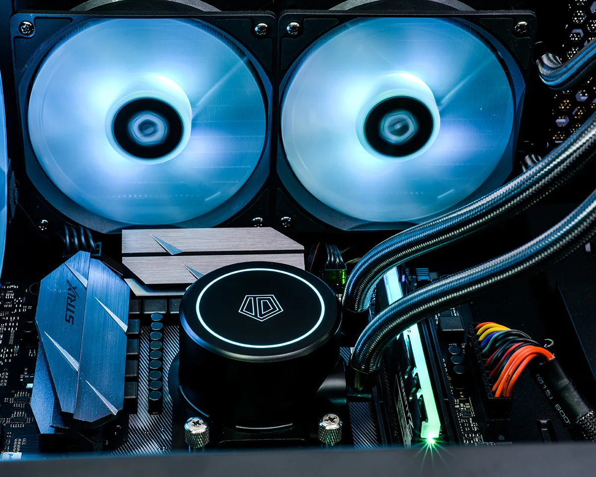 ID-COOLING AURAFLOW X 240 RGB синхронизация AIO кулер воды с мм радиатор 2x120 PWM вентиляторы