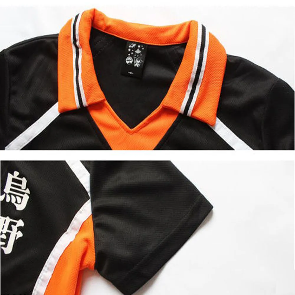 Аниме Haikyuu Косплей Karasuno High School волейбольный клуб Hinata Shyouyou футболка из Джерси