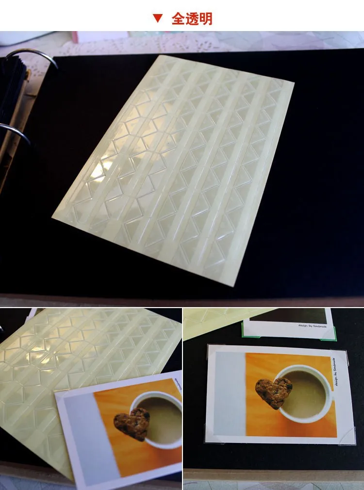 Угловая наклейка Бумага для DIY фотоальбома уголки для скрапбукинга посты ПВХ(одна штука имеет 102 углов, 13 шт./лот