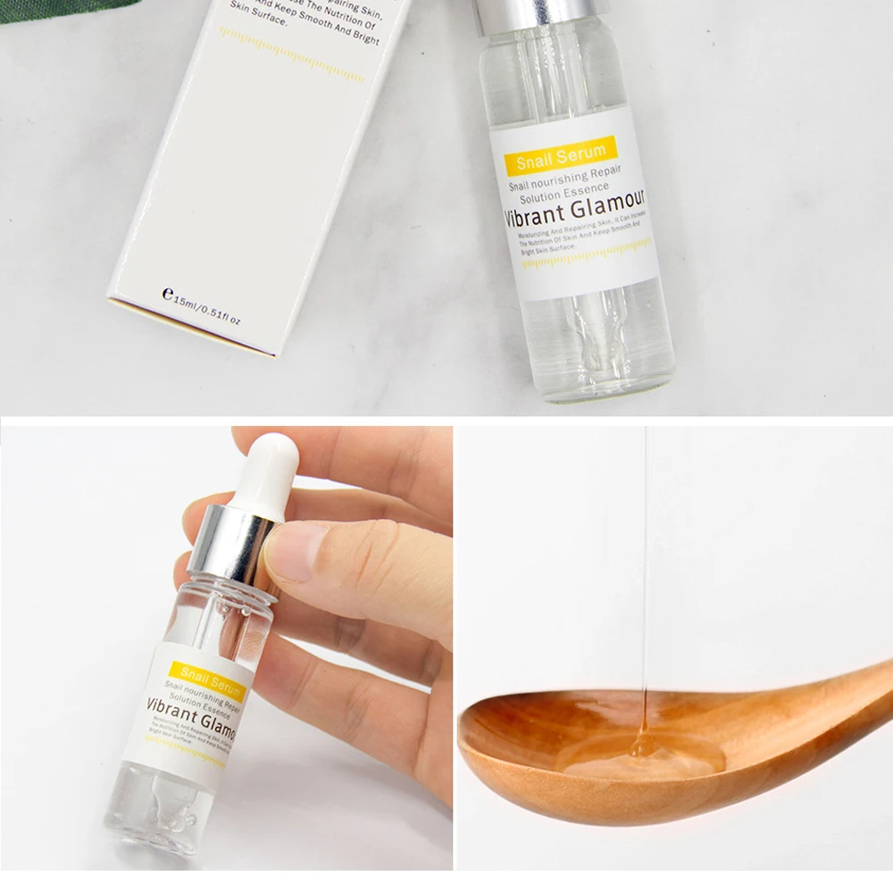 

VG Snail Serum Hyaluronic Acid Whitening Skin Care Acne Treatment Essence Lifting Firming Anti Aging Facial Treatment Black Head