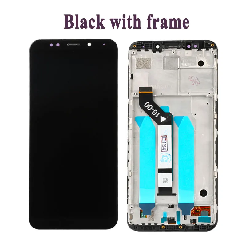 Black with frame Для Xiaomi Redmi 5 Plus ЖК-дисплей+ сенсорный экран+ рамка+ инструменты стеклянная панель дигитайзер аксессуары для Xiaomi Redmi 5 Plus 5,99 дюймов - Цвет: Black with frame
