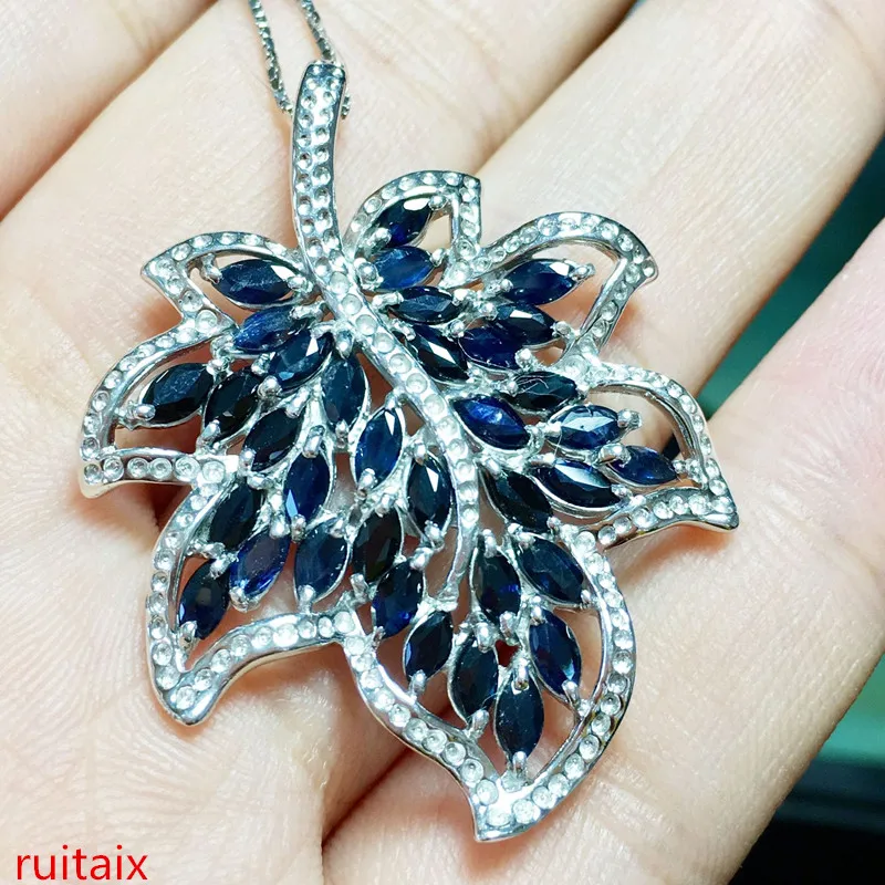 KJJEAXCMY boutique jewels S925 Серебряная Инкрустация натуральный сапфир инкрустация