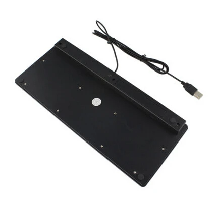 Высокое качество Черный USB тонкий бесшумный проводной мини-клавиатура Прочный для Windows 8/7/Vista/XP/2000/OSX/Linux Компьютерные клавиатуры