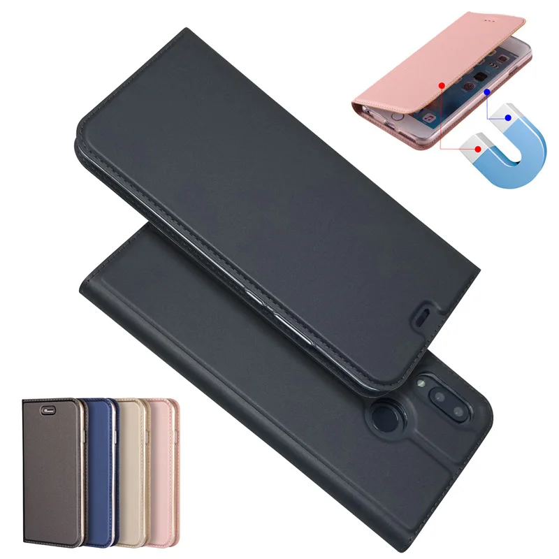 Магнитный кожаный флип кейс чехол для Huawei P20 P10 P9 P8 Lite 2017 Mate 9 10 20 Pro Plus Y5 Y9 2018 Nova 2 2i 2S 3
