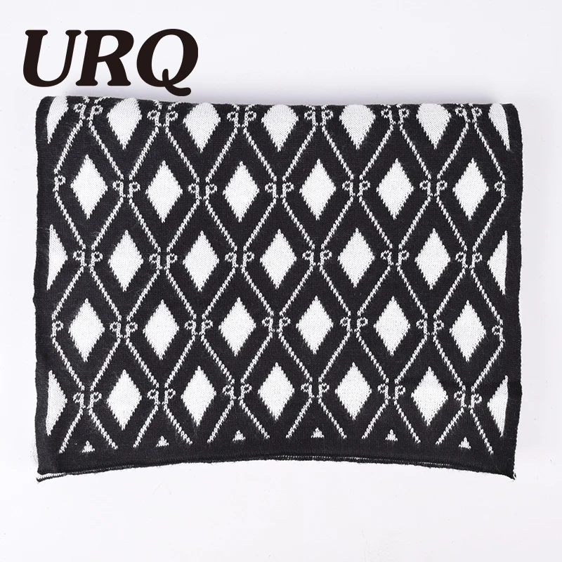 [URQ]HOT 2017 New Arrival Men Warm Scarves Winter Thick Scarfs Male Accessories Men's Knitted Snowflake A3A18942 | Аксессуары для