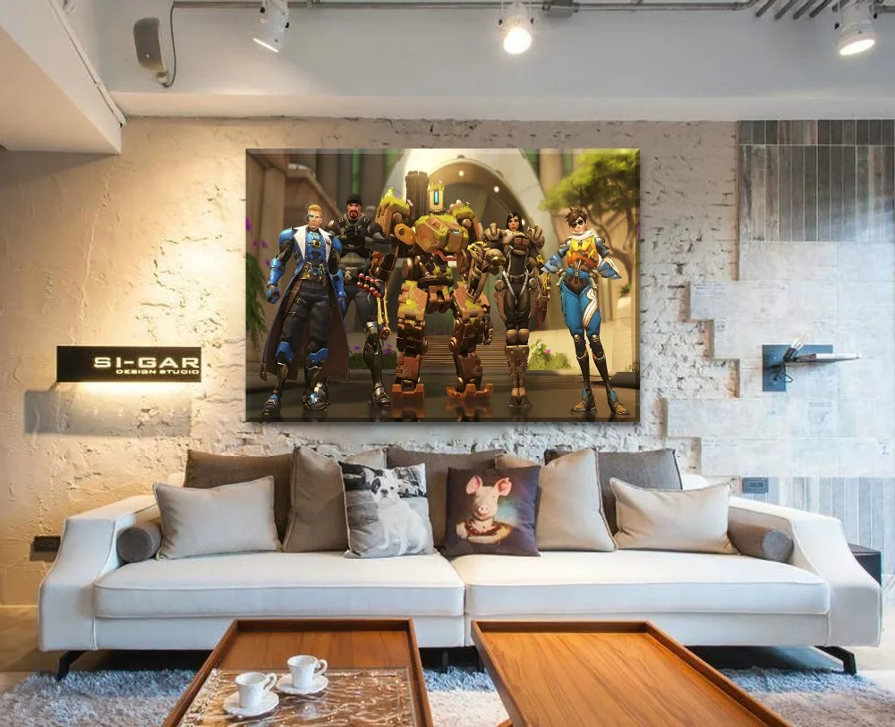 1 панель Overwatch Hero Game картина на высококачественном холсте тип печати стене