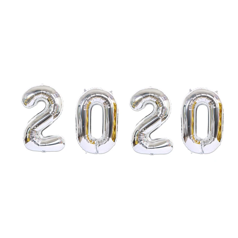 4 шт./компл. Φ 40 дюймов 2020 рождественские воздушные шары фольгированные декор с