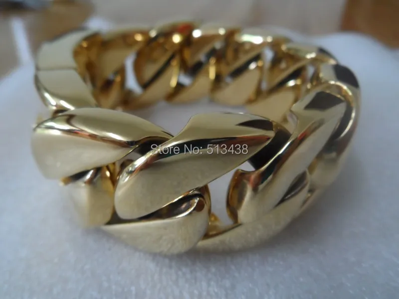 Браслет-цепочка мужской из нержавеющей стали ювелирное украшение кубинской