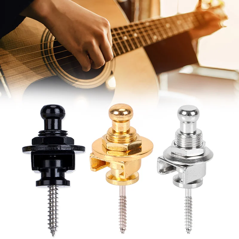 Горячий замок для гитарного ремня металлическая кнопка удерживайте плотно легко