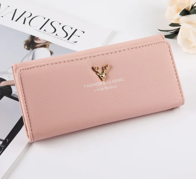 Женские кошельки брендовый Дизайн Олень леди для карт держатель портмоне