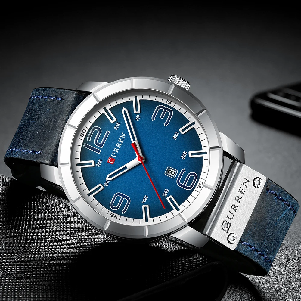 Часы CURREN Мужские кварцевые повседневные брендовые люксовые модные деловые