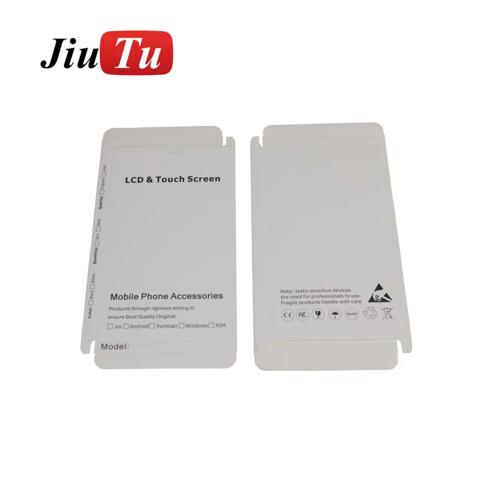 500 шт./лот оптовая продажа Пластиковая крышка для ЖК-упаковочная коробка iPhone X 8 Plus