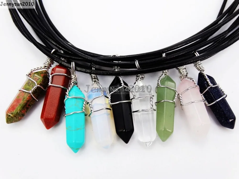 Разноцветные драгоценные камни шестигранная острия искусственная проволока