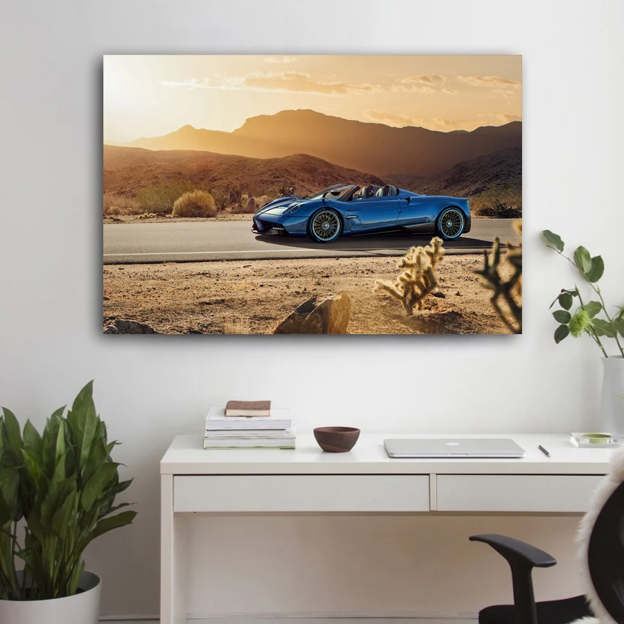Pagani Huayra родстер спортивный автомобиль суперкар плакаты и принты настенное