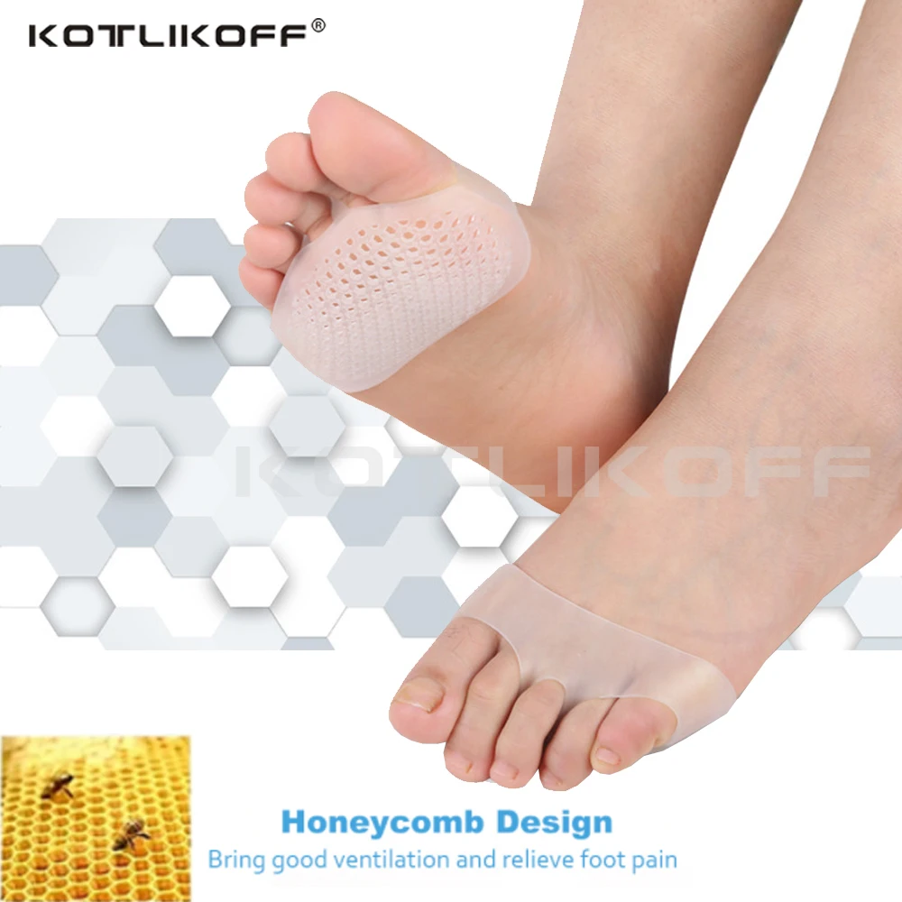 

KOTLIKOFF Мягкие силиконовые гелевые подкладки для пальцев ног для высокой пятки противоскользящие искусственные подкладки